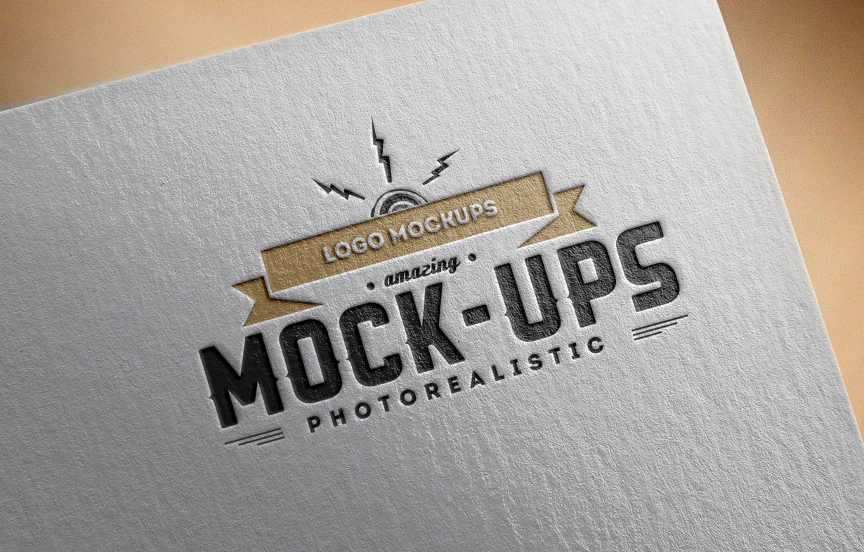 Download Logo Mock Up Paper Edition 1 Punedesign PSD Mockup Templates